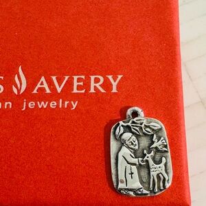 James Avery RETIRED Silver St.Francis Charm